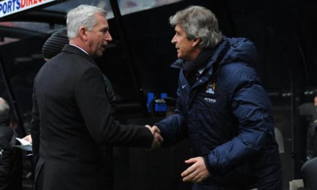Alan Pardew has apologised to Manuel Pellegrini after aiming a foul-mouthed volley of abuse at the Manchester City manager