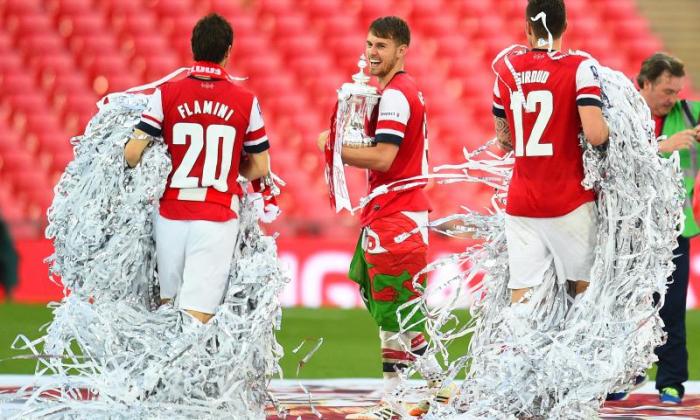 CLICK THE ARROW FOR HIGHLIGHTS OF ARSENAL'S FA CUP WIN