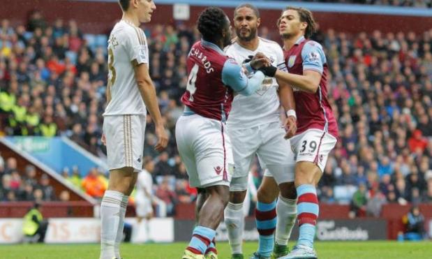 Aston Villa's Micah Richards hit with FA improper conduct charge after tunnel bust-up