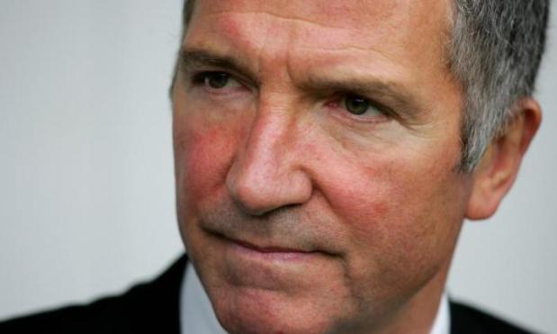 Former Liverpool midfielder Graeme Souness receiving treatment in hospital