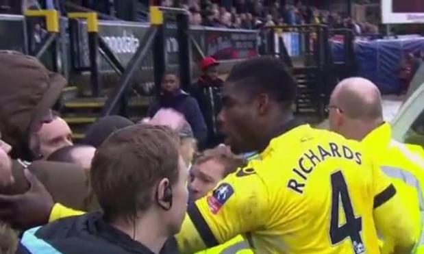 Remi Garde hails ‘brave’ Micah Richards after Aston Villa captain confronts angry fans at FA Cup clash