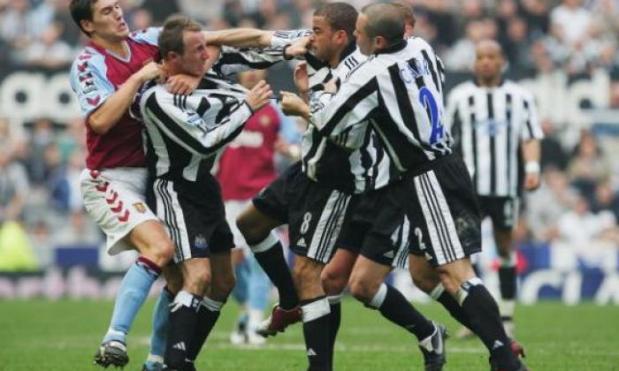 Football fights and arguments including Bower, Dyer, Beckham and Ferguson