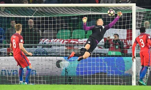 Joe Hart save v Slovenia