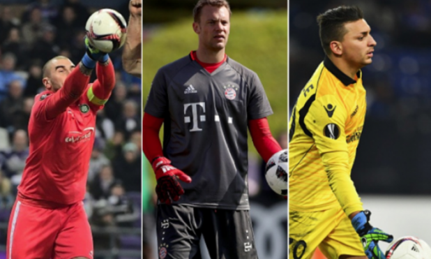Best goalkeeper: Stephane Ruffier (St Etienne)/Manuel Neuer (Bayern Munich)/Yoan Cardinale (OGC Nice), all score 84 out of 100 (see below for an explanation of the scoring system, and click the arrow above to see which players have been rated best in their respective positions)