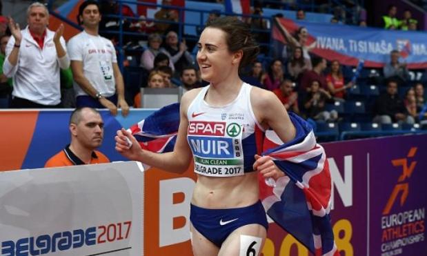 WATCH: Laura Muir dodges official to do lap of honour after European Indoor Championships win