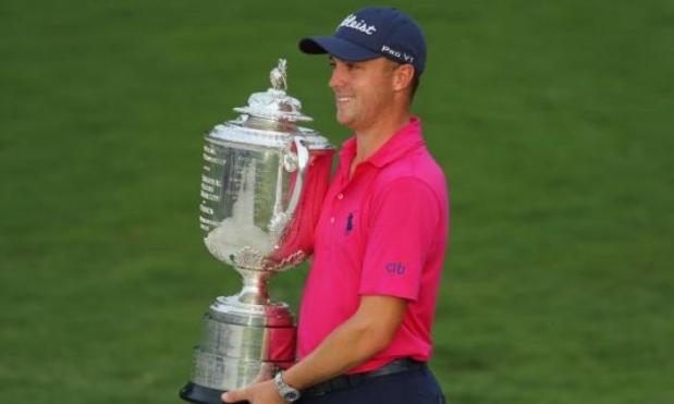US PGA Championship 2017: Justin Thomas claims maiden major title with two-shot victory at Quail Hollow