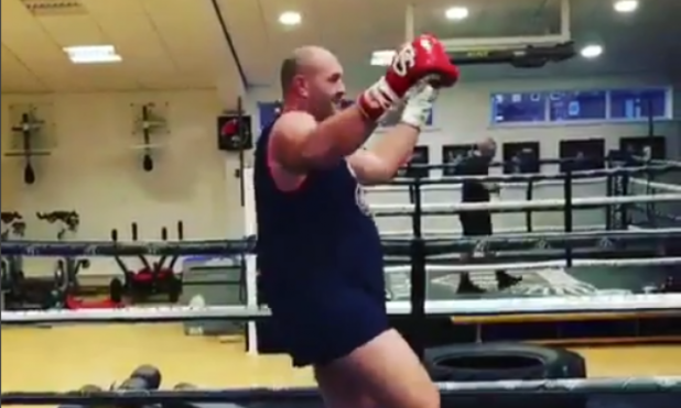 Watch Gypsy King Tyson Fury show off some dance moves in the gym