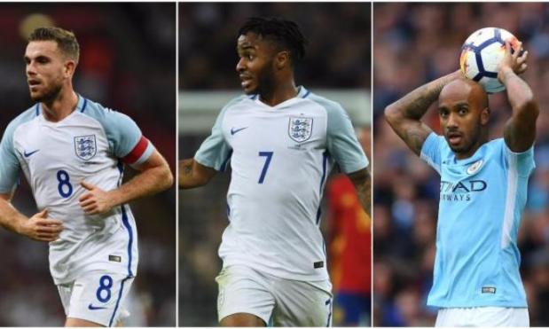 Raheem Sterling, Jordan Henderson and Fabian Delph ruled out of England friendlies