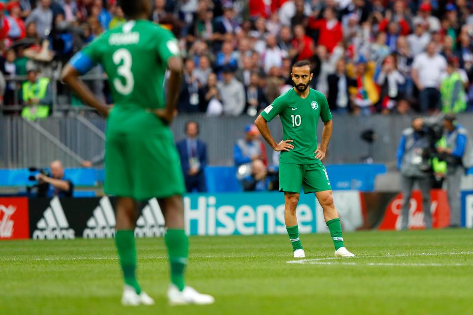  Saudi Arabia were humiliated by the hosts in the first game of the 2018 World Cup
