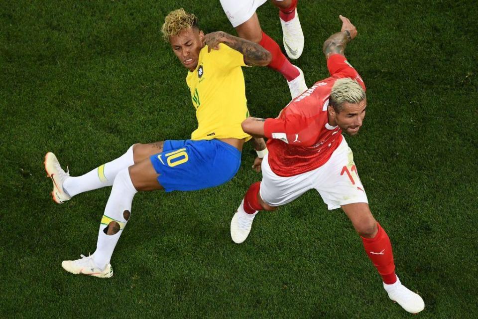  Switzerland were very physical with Neymar