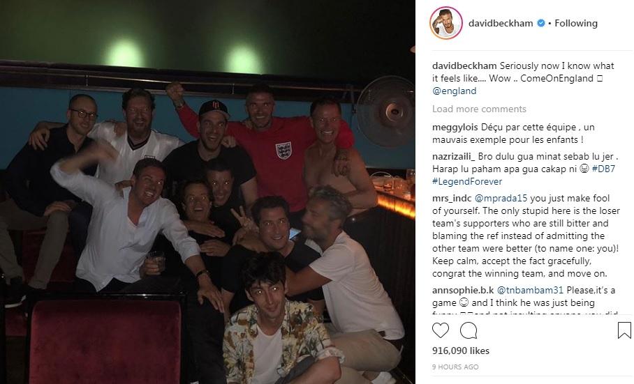  David Beckham has been in that situation as a player