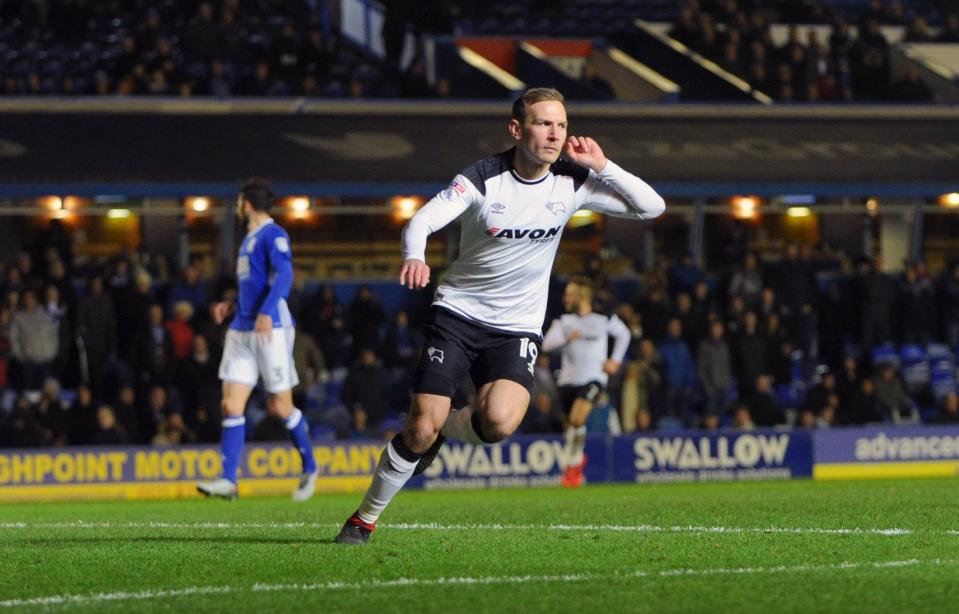 Weimann used to play for Derby but will now come up against them