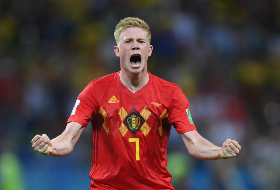  Manchester City star Kevin De Bruyne was in brilliant form in a freer role against Brazil, scoring their second goal of the game.
