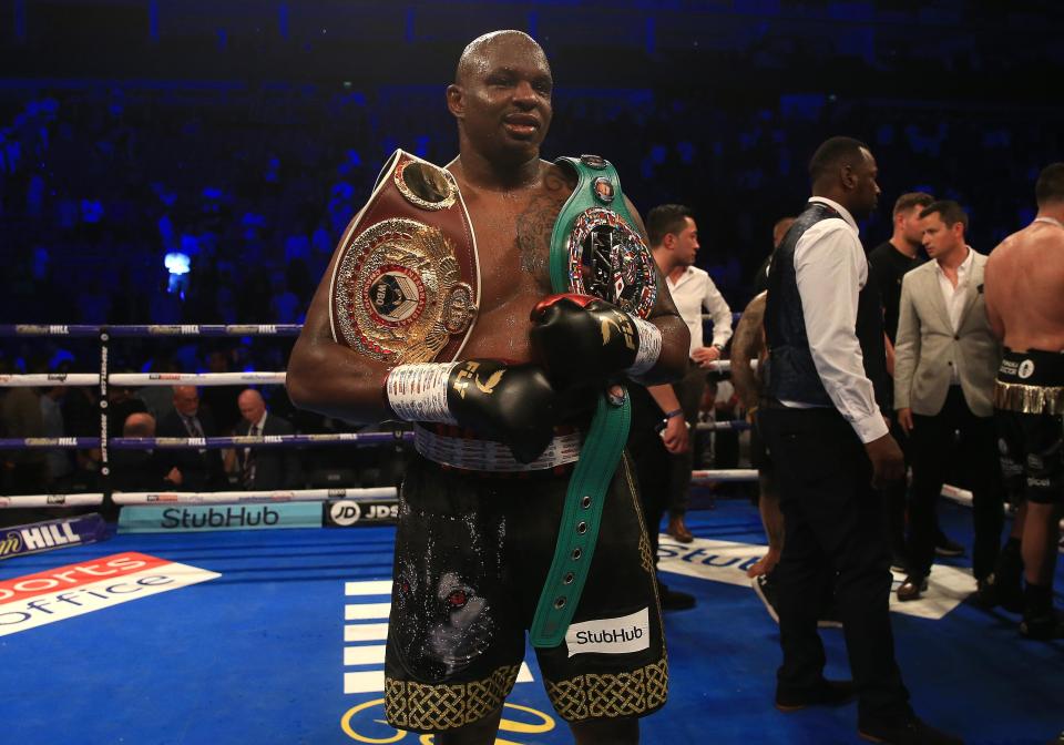  Whyte now holds both WBC and WBO ranking belts