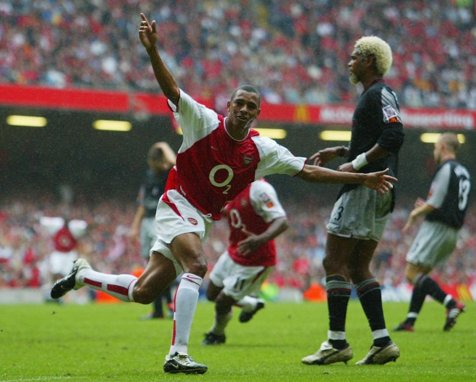  Gilberto Silva formed an incredible midfield partnership with Vieira in midfield