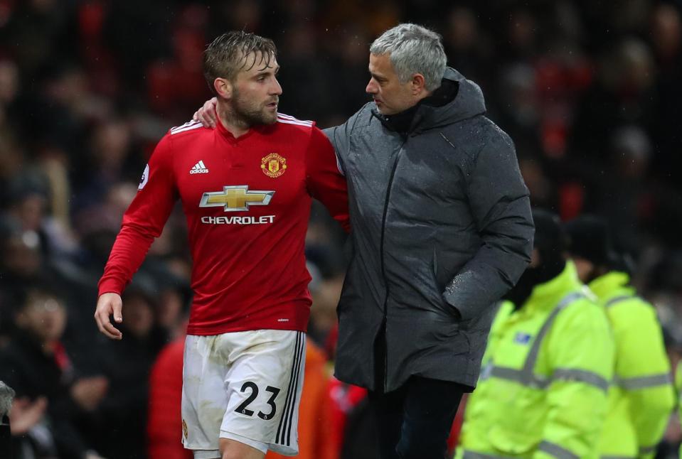 Mourinho and Shaw did not see eye-to-eye at Manchester United