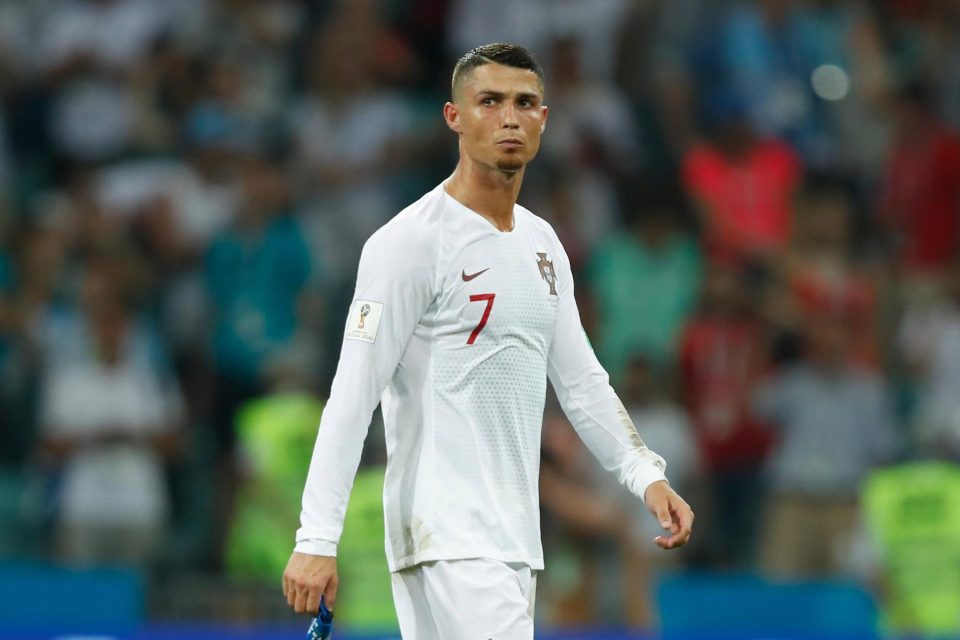  Cristiano Ronaldo in action for Portugal against Uruguay
