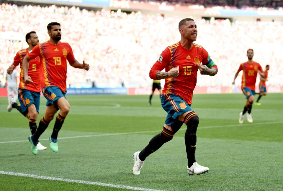  Ramos claims the goal