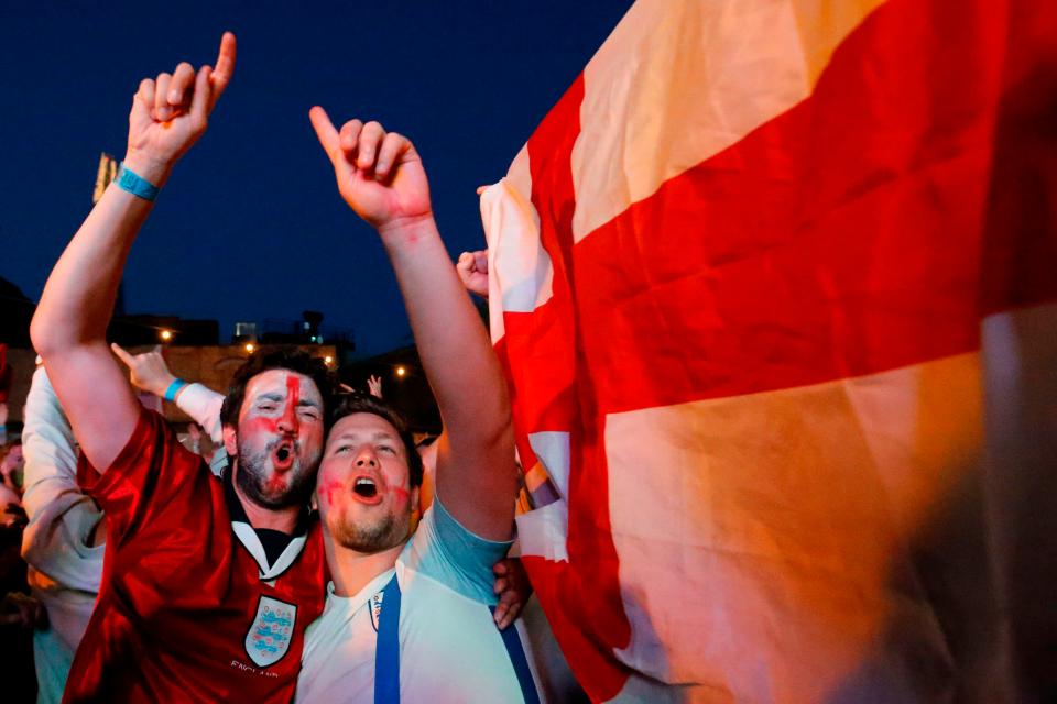  England fans partied long into the night