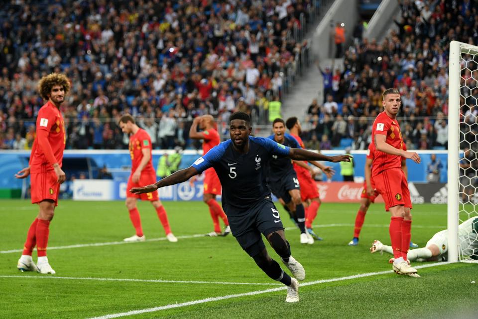  Umtiti celebrates