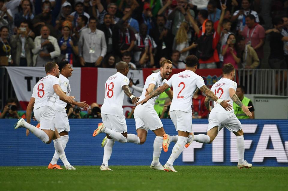  Trippier's goal sparked some more jubilant scenes that England fans have been treated to over the tournament