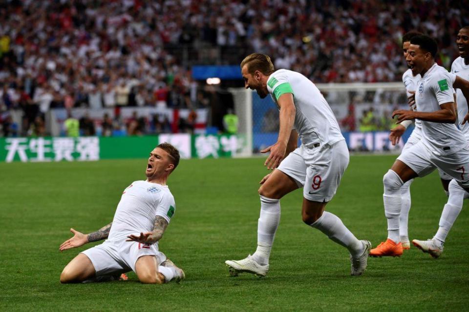  Trippier celebrates as England got off to a flyer