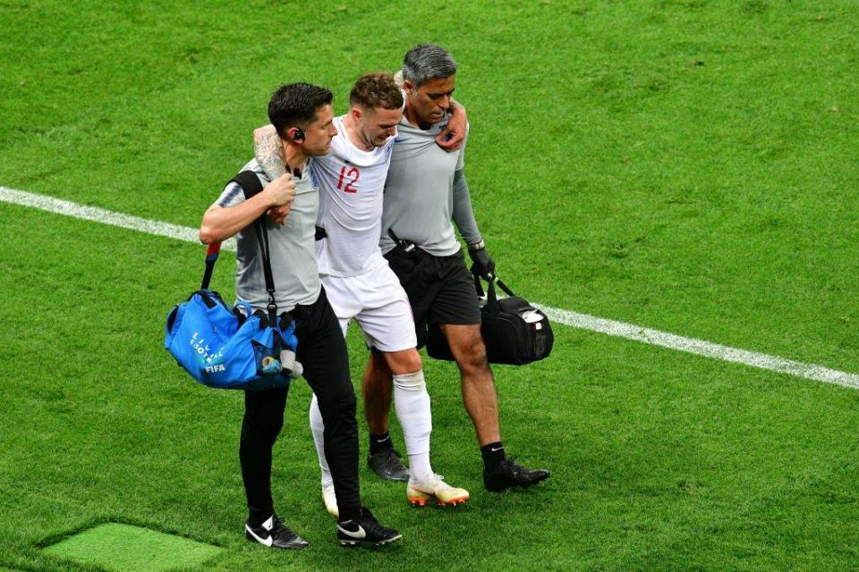  Trippier was spent at the end of the game