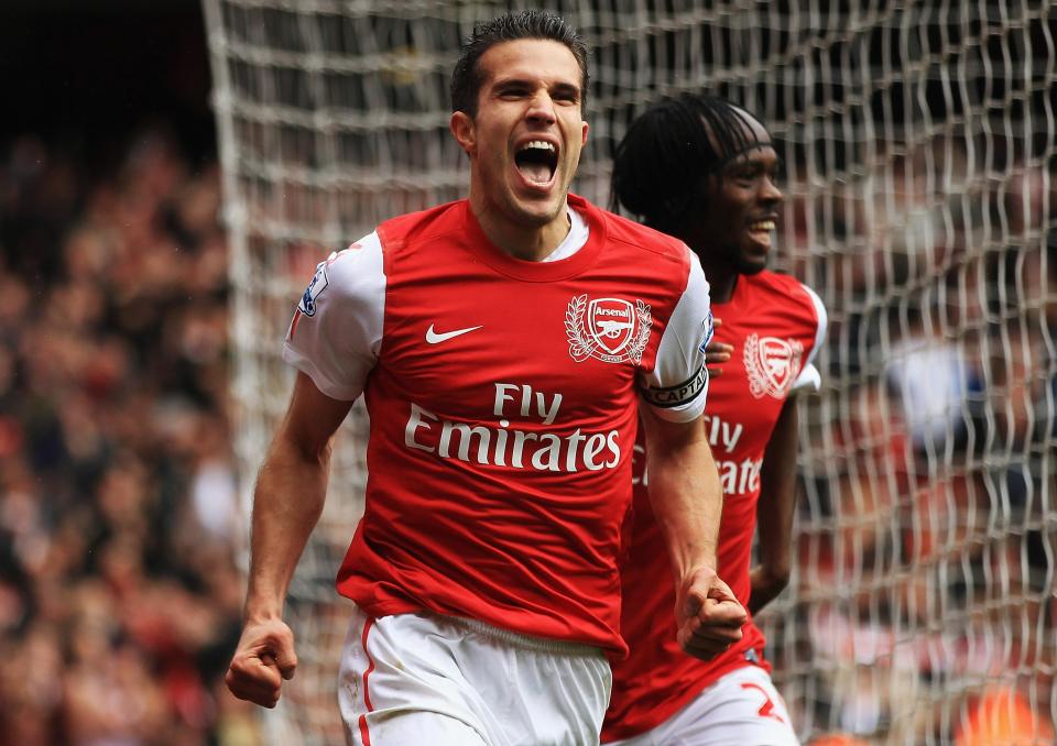 Van Persie scored 132 goals in 278 appearances for the Gunners
