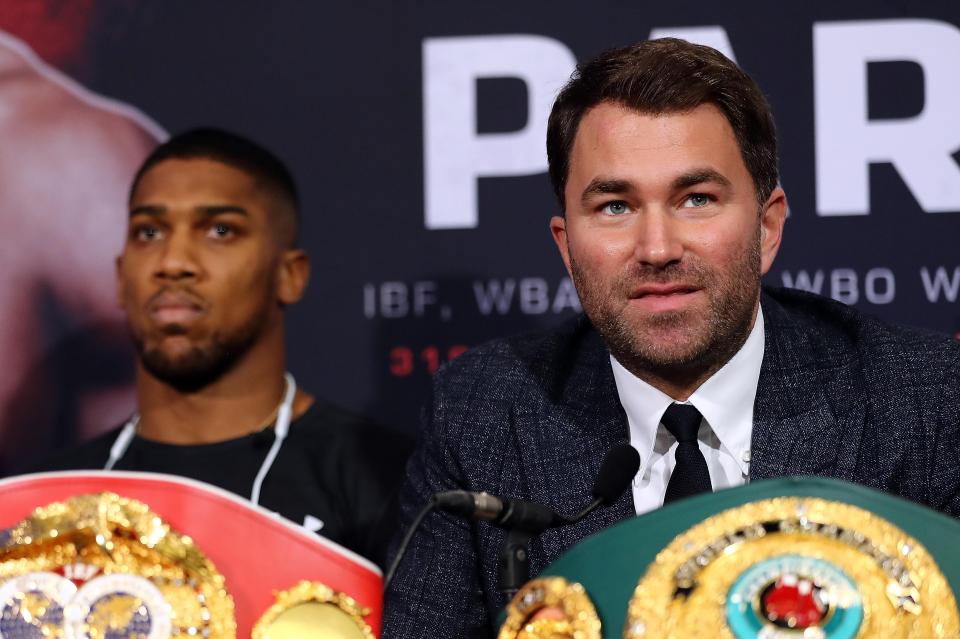  Eddie Hearn is Anthony Joshua's representative
