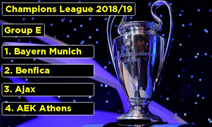  Bayern are favourites but Benfica and Ajax will be battling for second, there's no doubt about it.