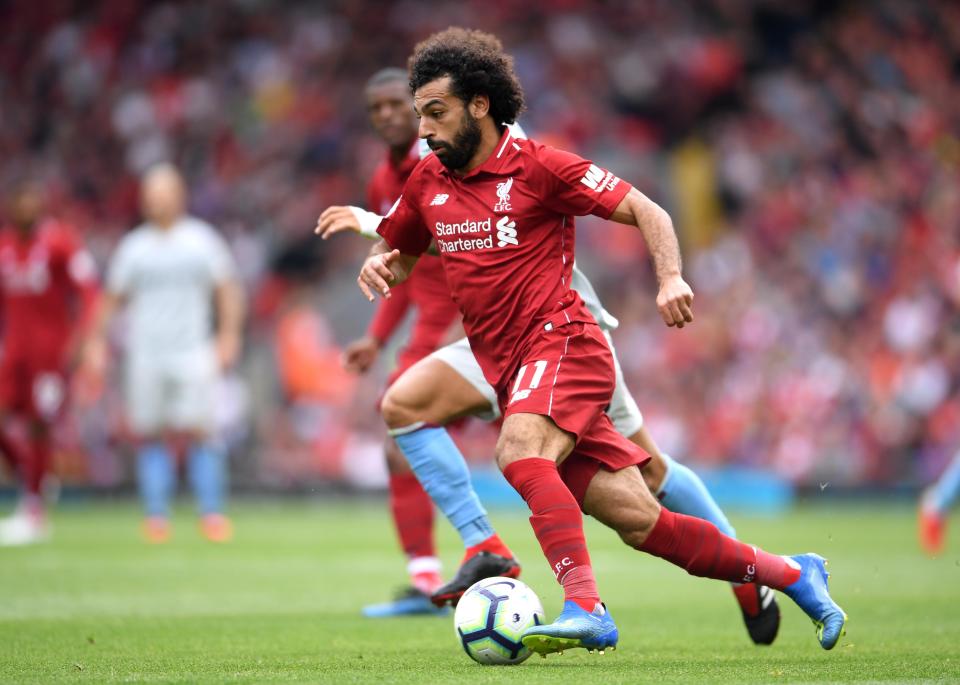  Mo Salah scored in Liverpool's opening game of the season, a 4-0 win over West Ham