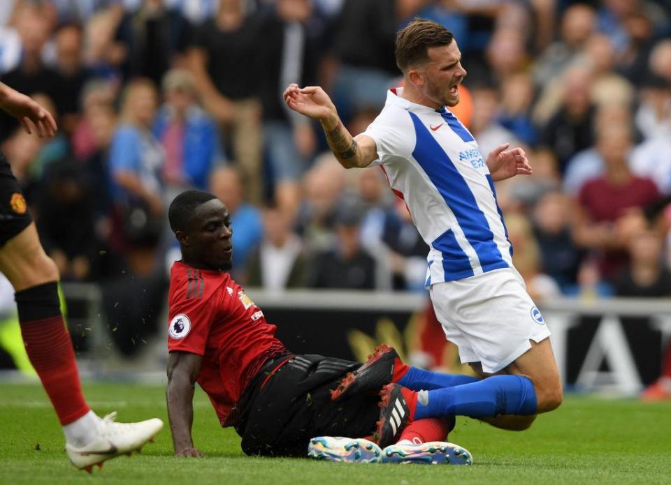  Bailly gave away a silly penalty which resulted in Brighton going 3-1 up