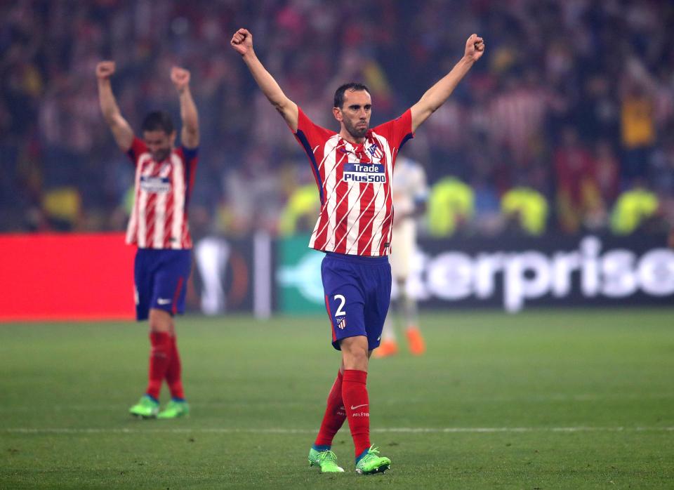  Diego Godin is one of the first names on the team sheet at Atletico Madrid