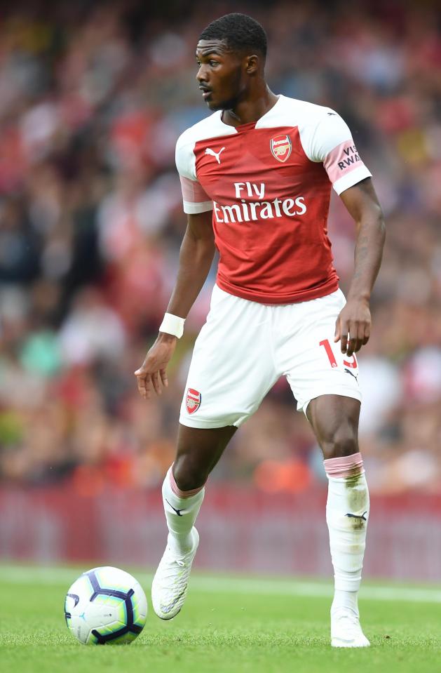  Niles started in Arsenal's Premier League opener against Man City, but is now set for a long layoff