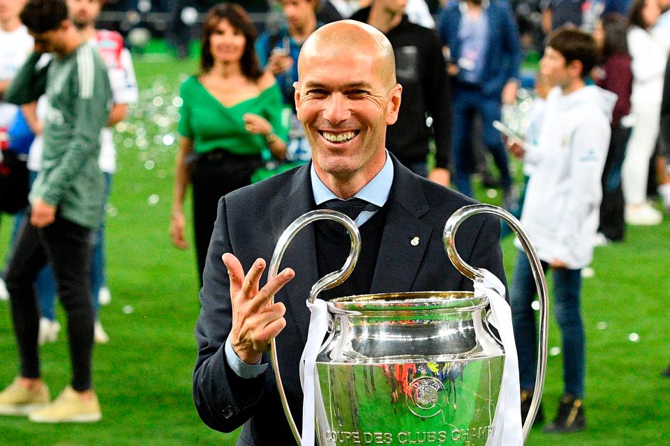  Zidane has been out of work since leaving Real Madrid at the end of last season