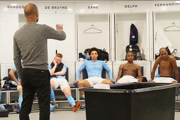 Manager Pep Guardiola attempted to calm down Delph, who was incensed at Yaya Toure's comment that "tiredness" was the cause of City's collapse