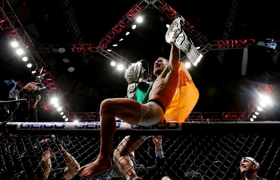  McGregor made history at Madison Square Garden in New York