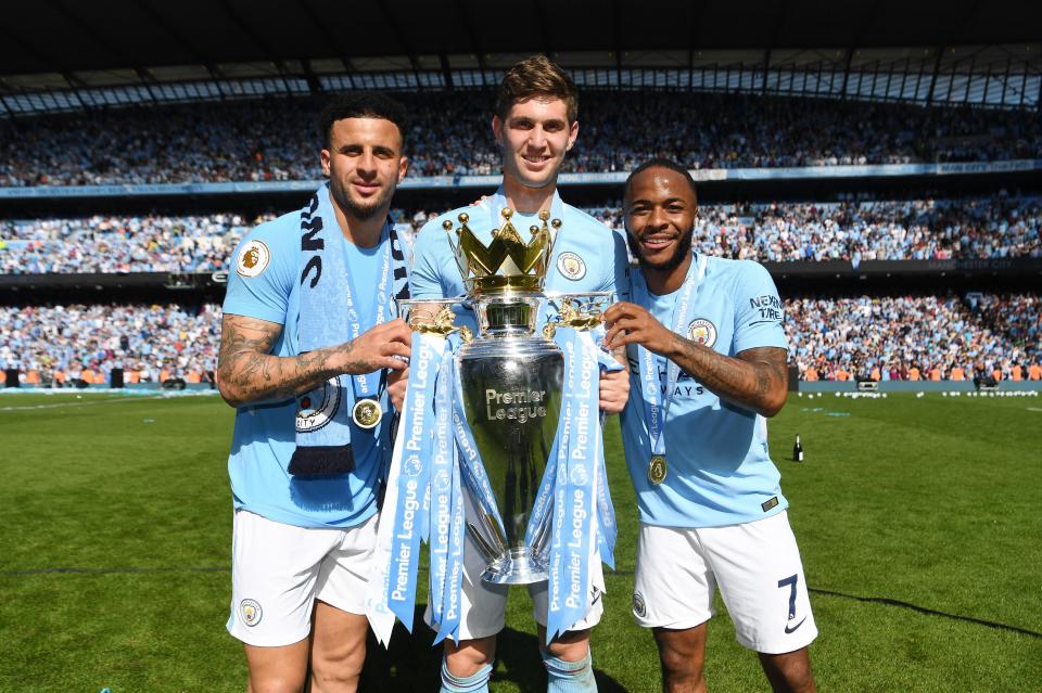  Walker won the Premier League title in his first season at Man City