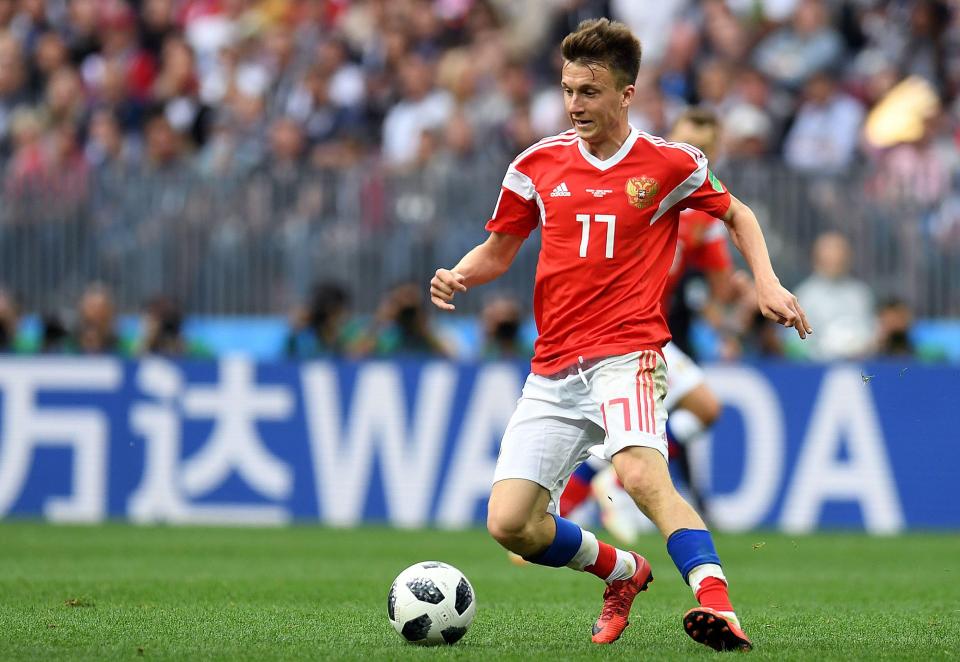  Golovin caught the eye of some of Europe's top clubs during the World Cup