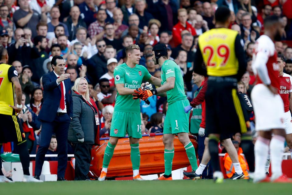  Leno has replaced Cech as Arsenal's No.1 goalkeeper this season