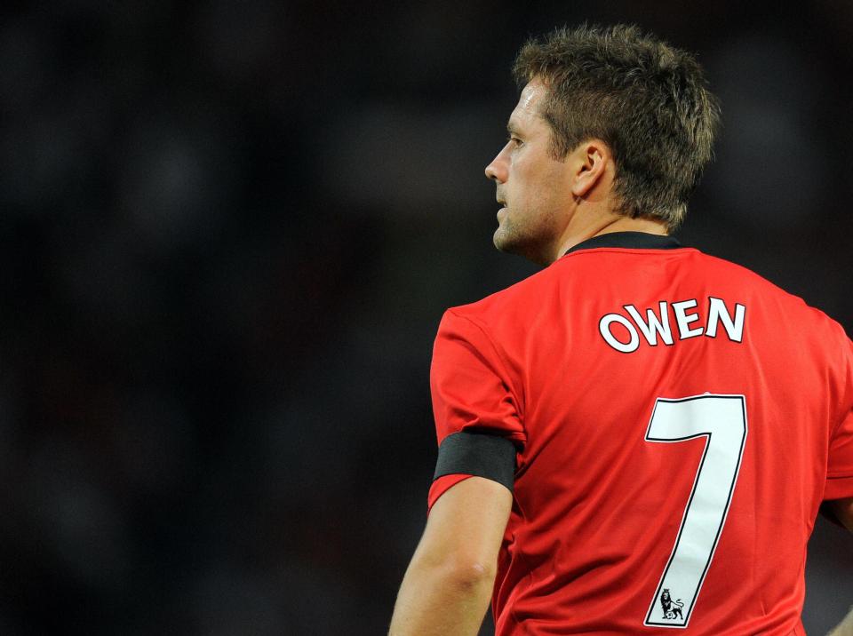 Owen only managed 17 goals in his three years at Man United