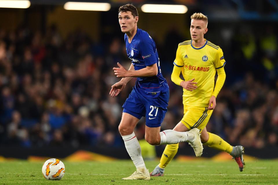  Andreas Christensen in action for Chelsea