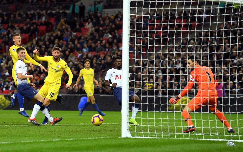  Olivier Giroud bagged a consolation