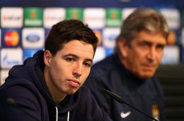 Samir Nasri and Manuel Pellegrini worked together at Manchester City