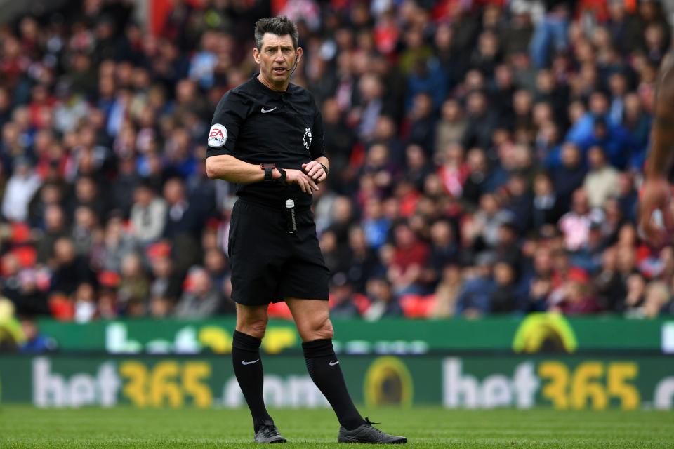  Referee Lee Probert stuck to the letter of the law and booked Gray.