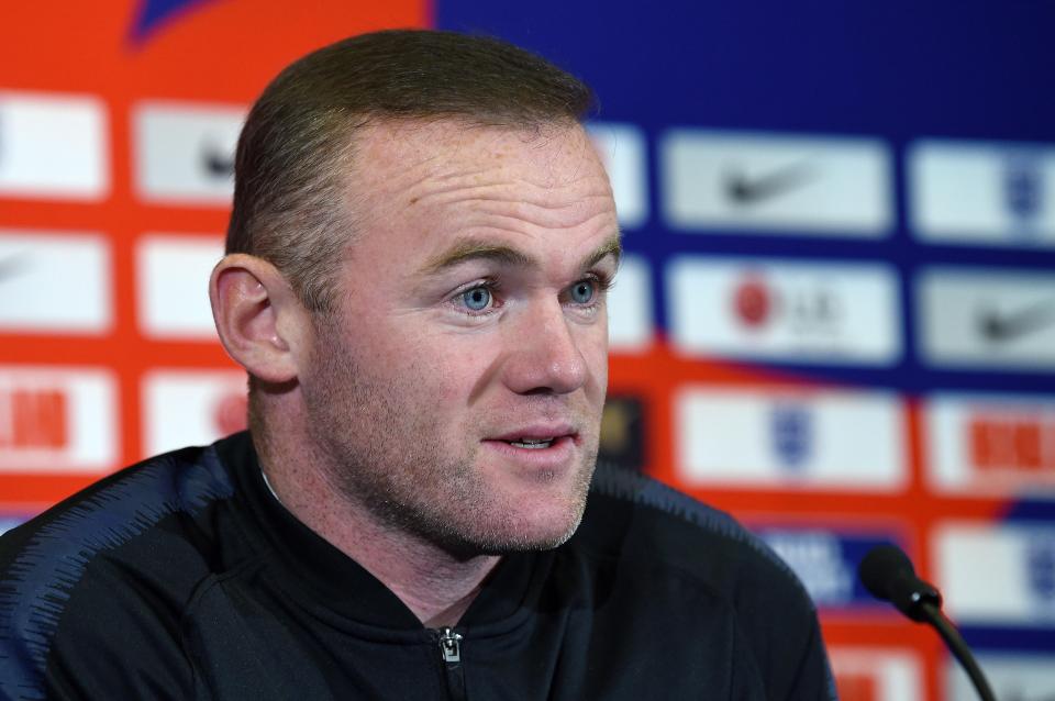  Wayne Rooney attended a presser for his one-off England return