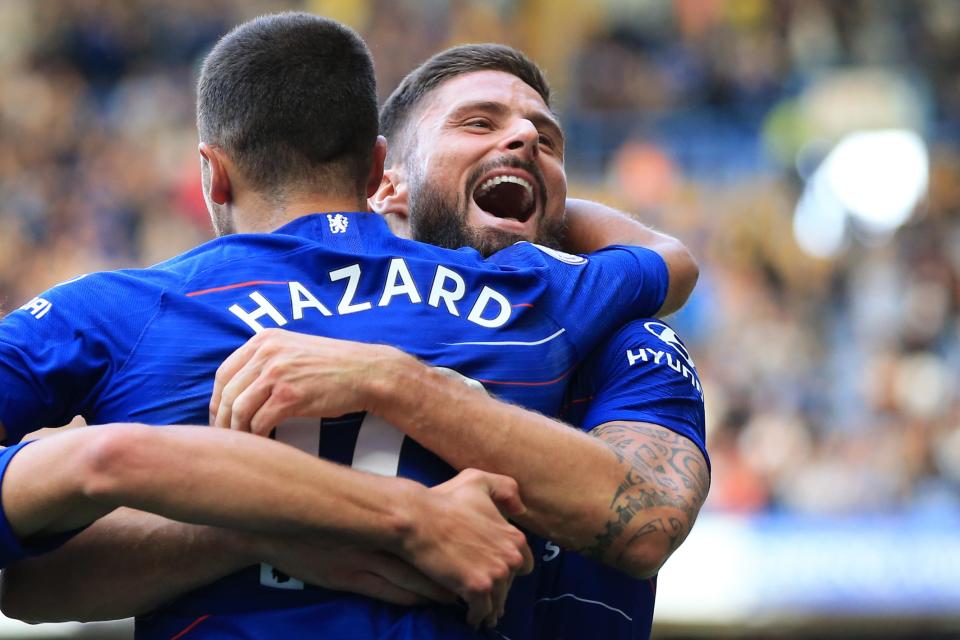  Giroud brings out the best in Chelsea's attackers
