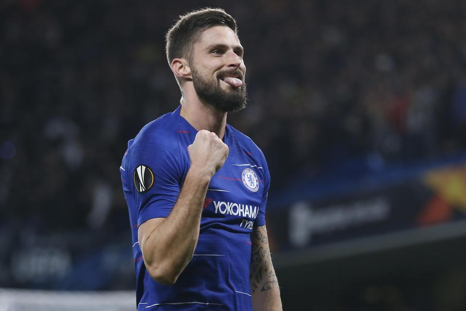  Giroud only joined Chelsea this time last year