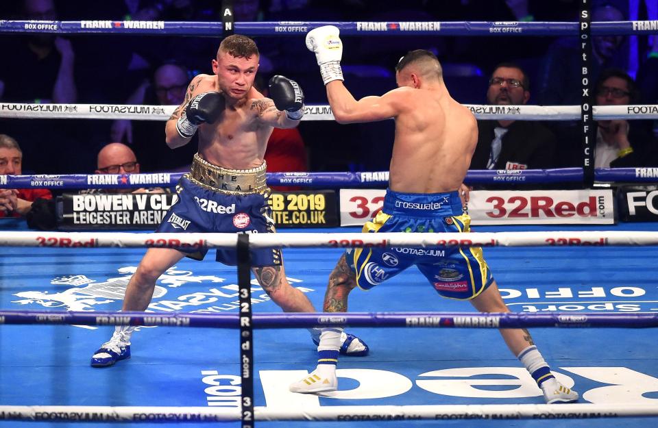  Warrington and Frampton produced a thrilling fight at the Manchester Arena