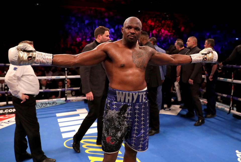  Dillian Whyte flattened Dereck Chisora on December 22